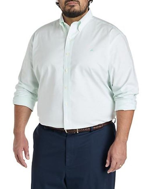 Brooks Brothers White Big & Tall Non-Iron Oxford Sport Shirt for men
