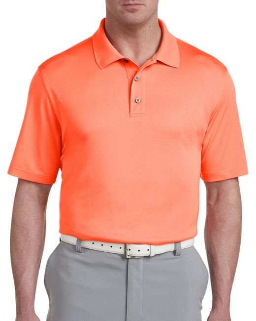 Reebok Big & Tall Golf Speedwick Polo Shirt in Coral (Orange) for Men - Lyst