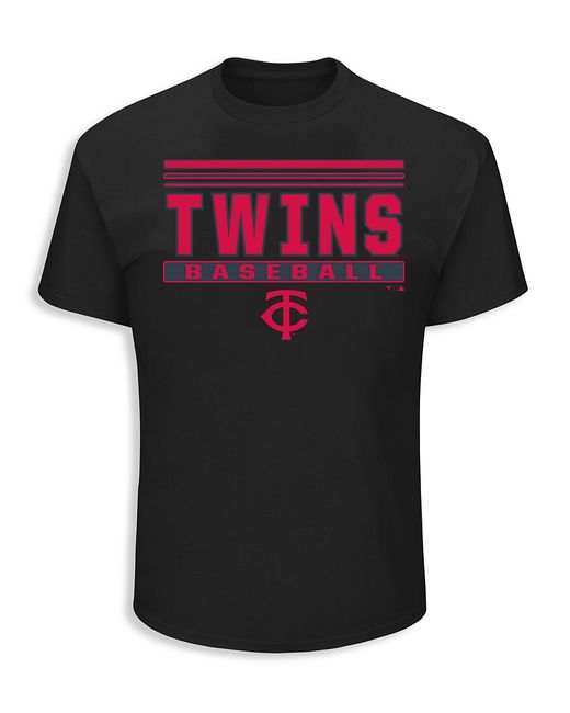 MLB Black Big & Tall Team Stack Home Tee for men