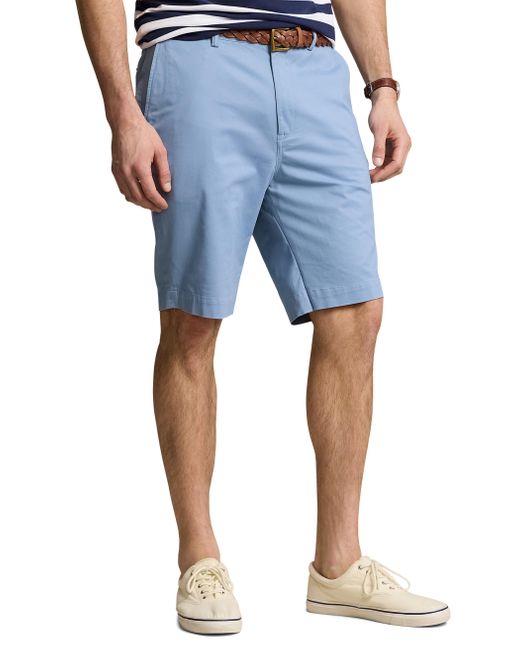 Polo Ralph Lauren Blue Big & Tall Stretch Twill Shorts for men