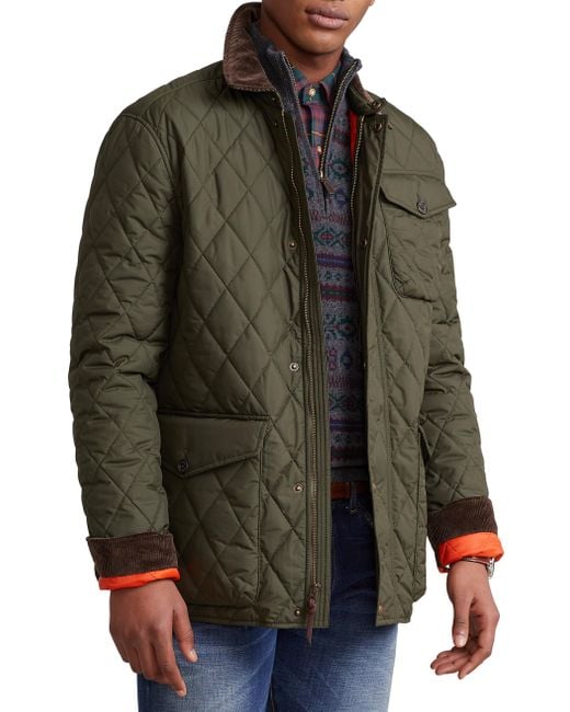 Polo Ralph Lauren Green Big & Tall Beaton Water-repellent Quilted Jacket for men