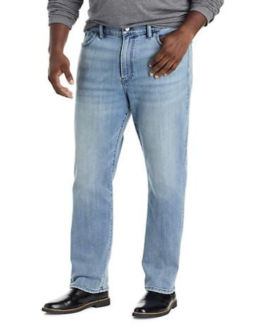 Lucky Brand Men's Blue Big Tall Athletic Straight-Fit Jeans