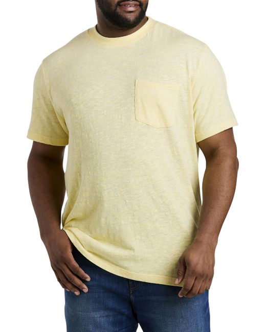 Tall Cotton-linen Blend Pocket T-shirt 