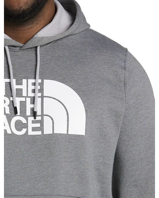 The North Face Big & Tall Half-dome Pullover Hoodie in Gray for Men | Lyst