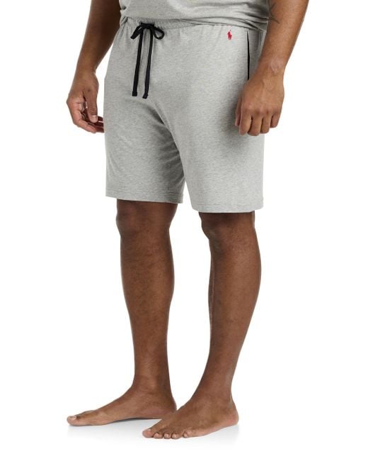 Polo Ralph Lauren Gray Big & Tall Supreme Comfort Sleep Shorts for men
