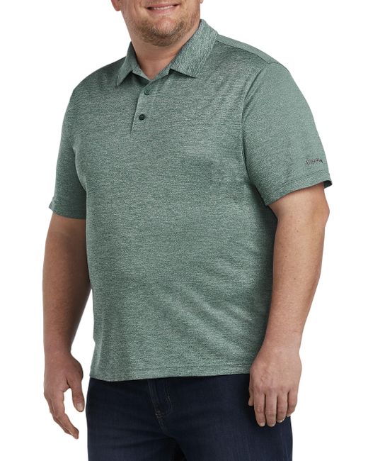 Reebok Synthetic Big & Tall Speedwick Heather Polo Shirt for Men - Lyst