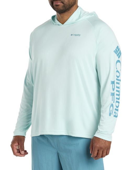 Columbia Blue Big & Tall Terminal Tackle Hoodie for men