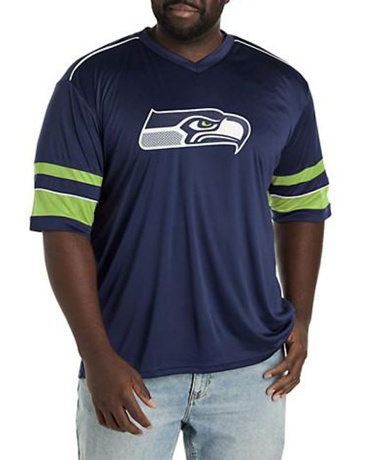 Nfl Blue Big & Tall V-Neck Team T-Shirt for men