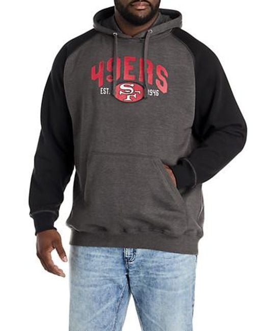 Nfl Black Big & Tall Team Colorblocked Hoodie for men