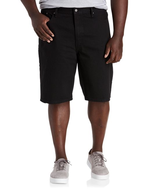 Levi's Big & Tall 469 Loose-fit Denim Shorts in Black for Men | Lyst