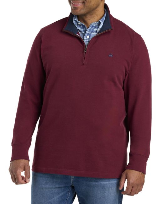 Brooks Brothers Red Big & Tall 1 4-zip Pullover for men