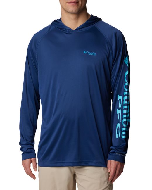Columbia Blue Big & Tall Terminal Tackle Hoodie for men