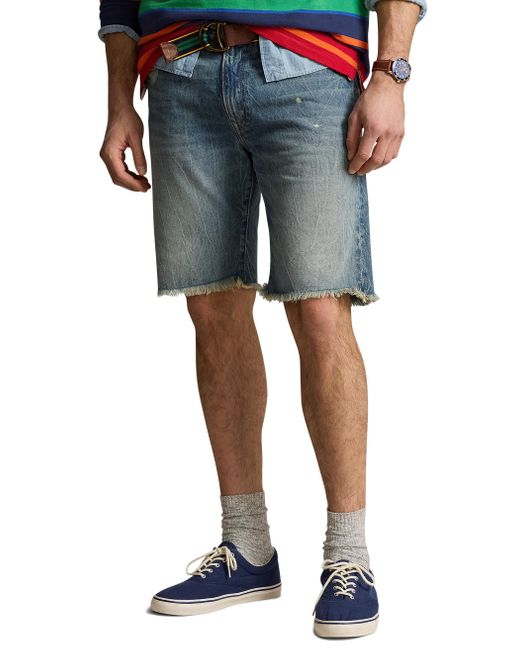 Polo Ralph Lauren Blue Big & Tall Hubbards Relaxed-fit Denim Shorts for men