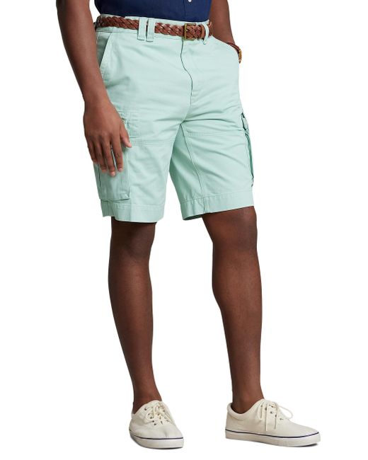Polo Ralph Lauren Blue Big & Tall Gellar Cargo Shorts for men