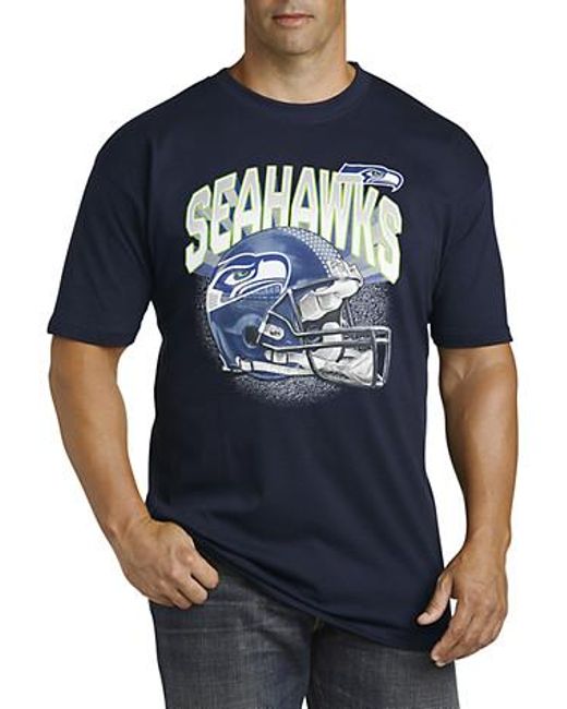 Nfl Blue Big & Tall Team Logo And Helmet Graphic Tee for men