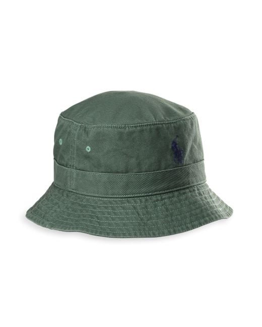 Polo Ralph Lauren Big & Tall Chino Loft Bucket Hat in Green for Men | Lyst