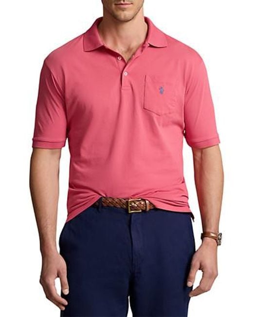 Polo Ralph Lauren Red Big Tall Garment-Dyed Polo Shirt