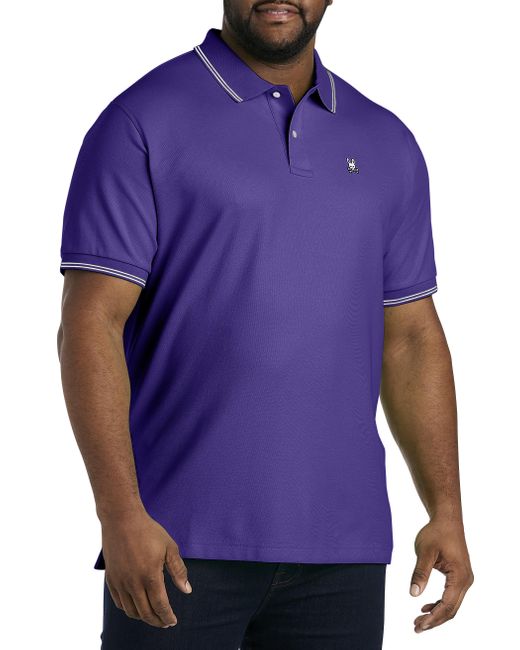 Psycho Bunny Purple Big & Tall Logan Polo Shirt for men