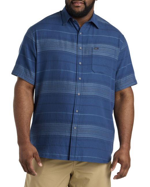 O'neill Sportswear Blue Big & Tall Seafaring Stripe Sport Shirt for men