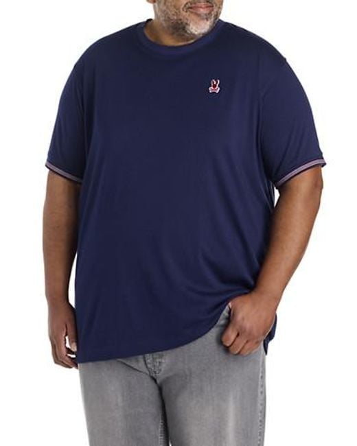 Psycho Bunny Blue Big & Tall Hart T-Shirt for men