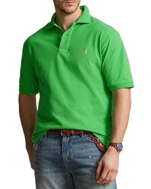 Polo Ralph Lauren Green Big & Tall Mesh Polo Shirt for men