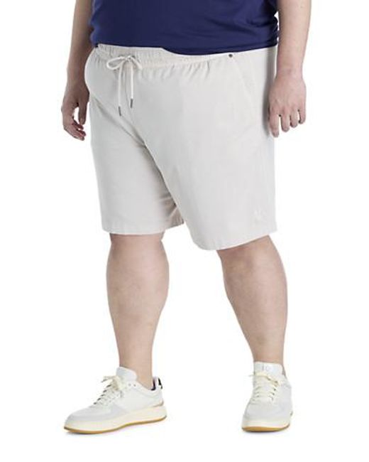 Psycho Bunny Gray Big & Tall Willis Stretch Shorts for men