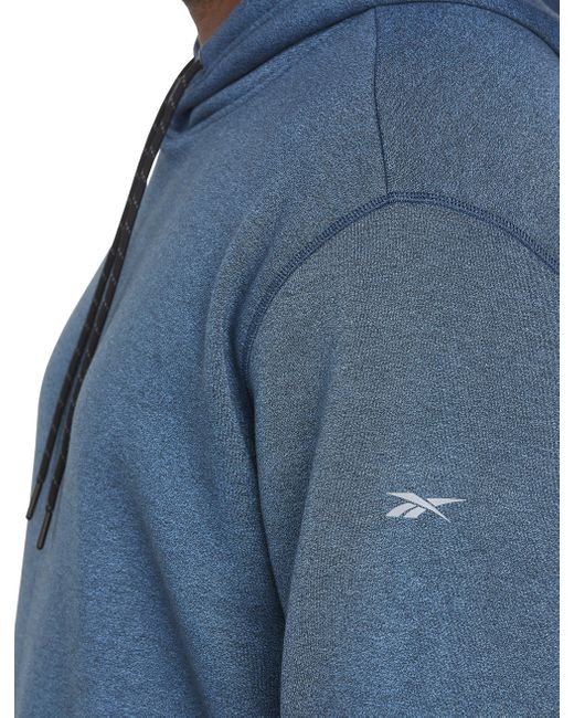 Reebok Cotton Big & Tall Colorblock Pullover Hoodie in Marl Blue Black  (Blue) for Men - Lyst