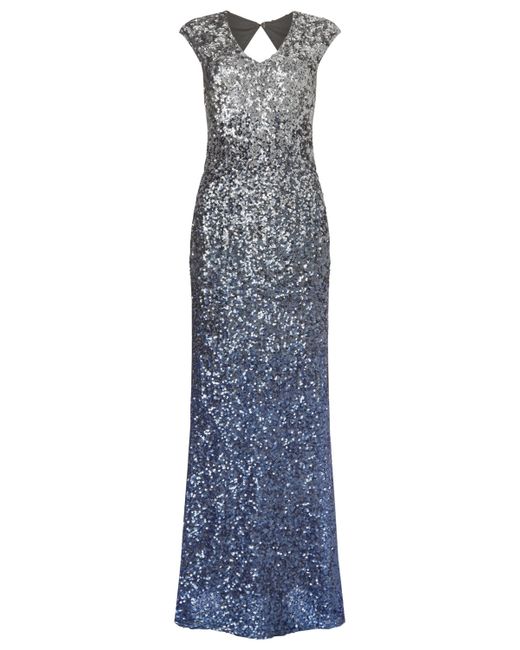Phase Eight Blue Charlie Sequin Maxi Dress