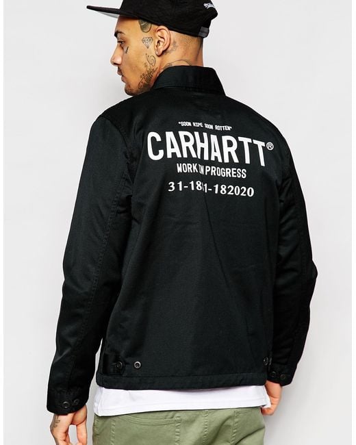 Carhartt WIP Modular Coach Jacket With Back Print in Black for Men | Lyst