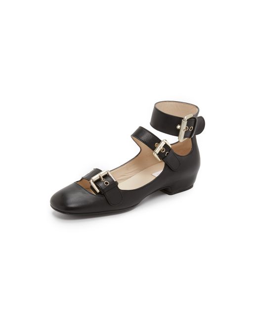 chloe flats black