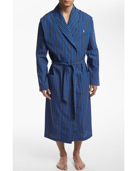 ralph lauren plaid robe