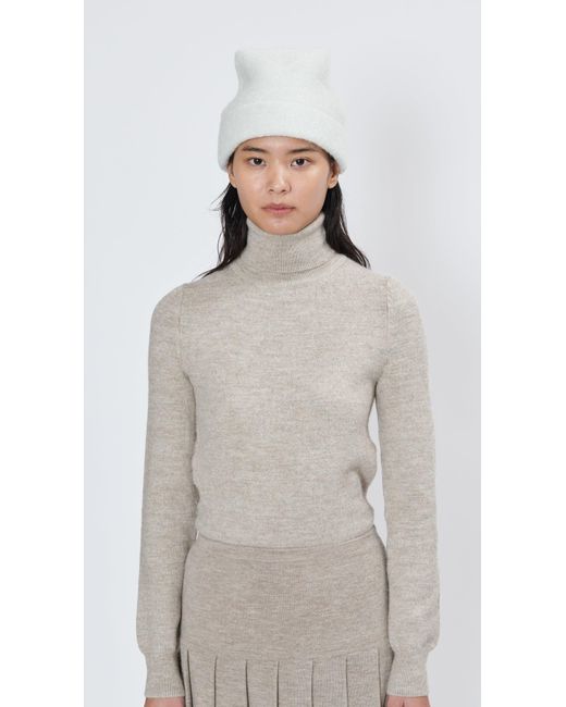 Lauren Manoogian Fold Hat In Celadon in Natural | Lyst
