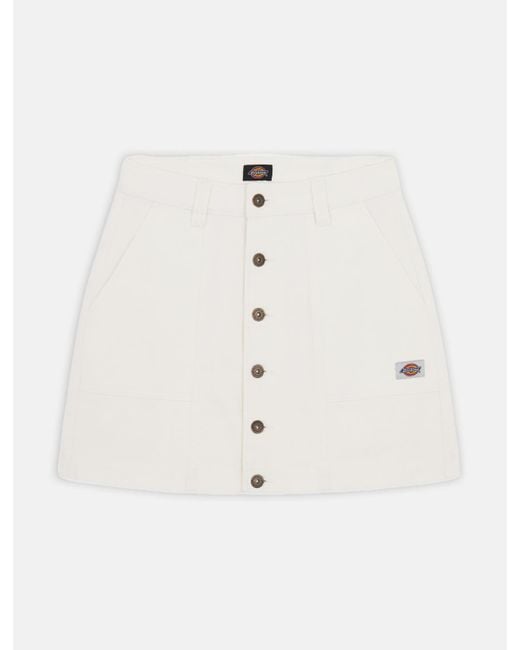 Dickies White Madison Skirt