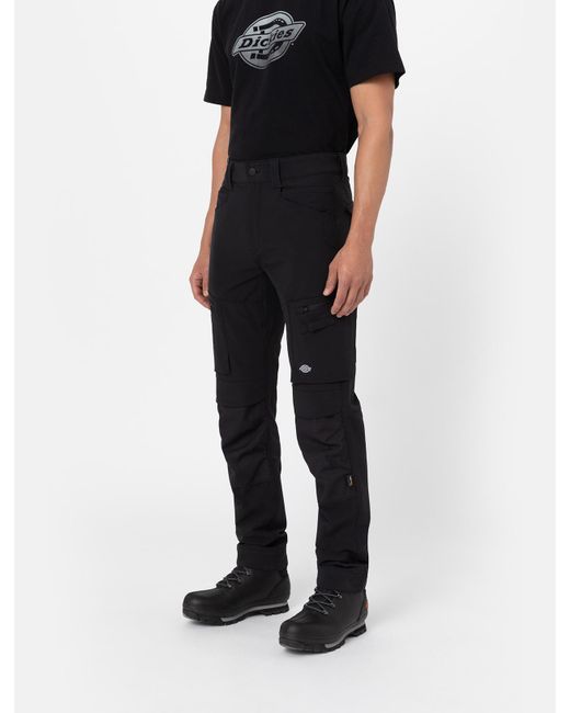 Dickies Black Slim Taper Shell Trousers for men