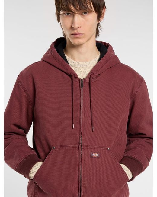 Veste À Capuche En Toile Hilham, Homme, Taille Dickies pour homme en coloris Red