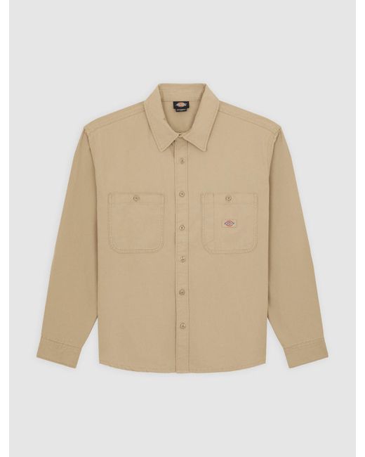 Chemise En Toile À Manches Longues, Homme, Taille Dickies pour homme en coloris Natural