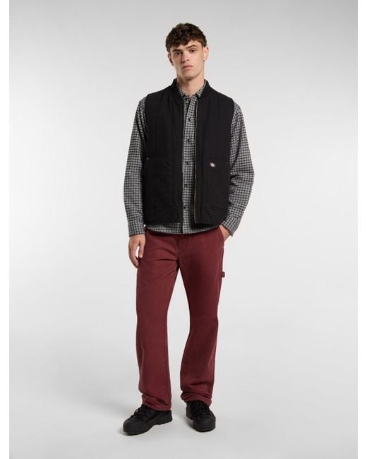 Veste Sans Manches Matelassée En Toile, Homme, Taille Dickies pour homme en coloris Black