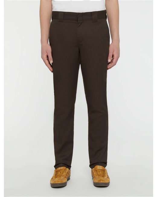 Dickies Brown 872 Slim Fit Work Trousers for men