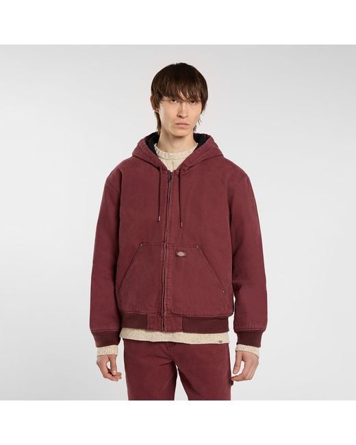 Veste À Capuche En Toile Hilham, Homme, Taille Dickies pour homme en coloris Red