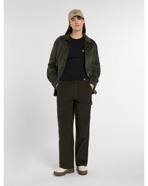 Pantalon Carpenter En Velours Côtelé, Femme, Taille Dickies en coloris Black