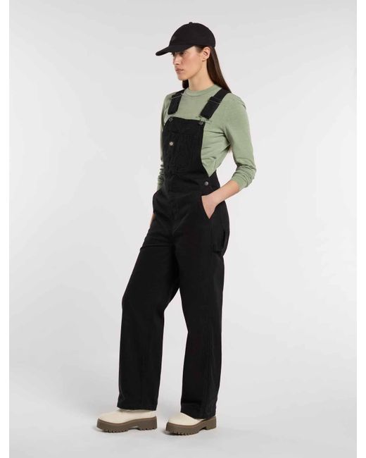Peto De Lona Holgado, Mujer, Talla Dickies de color Black