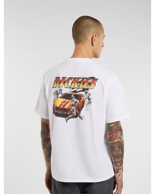 Dickies Green Nashport Pit Crew Midweight T-Shirt for men