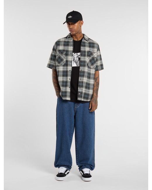 Chemise À Carreaux Manches Courtes Mike Anderson, Homme, Taille Dickies pour homme en coloris Gray