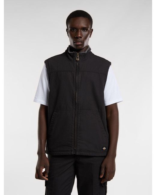 Dickies Duck Lined Weste in Black für Herren