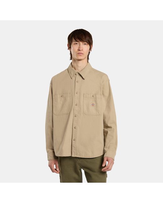 Chemise En Toile À Manches Longues, Homme, Taille Dickies pour homme en coloris Natural