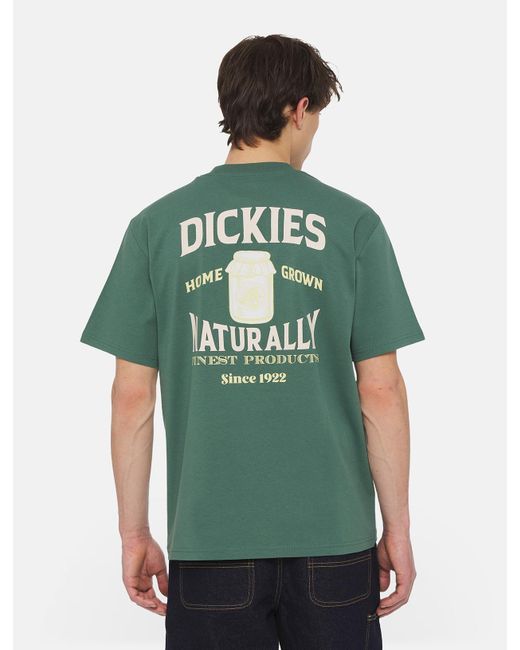 Dickies Green Elliston Short Sleeve T-shirt for men