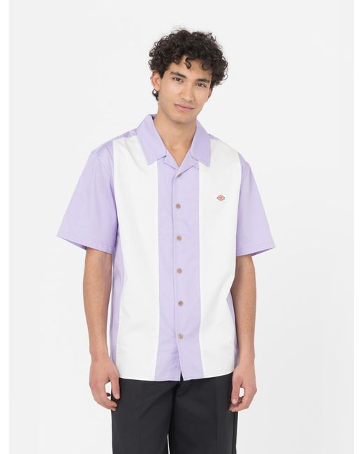 Dickies Westover Kurzarm Hemd in Purple für Herren