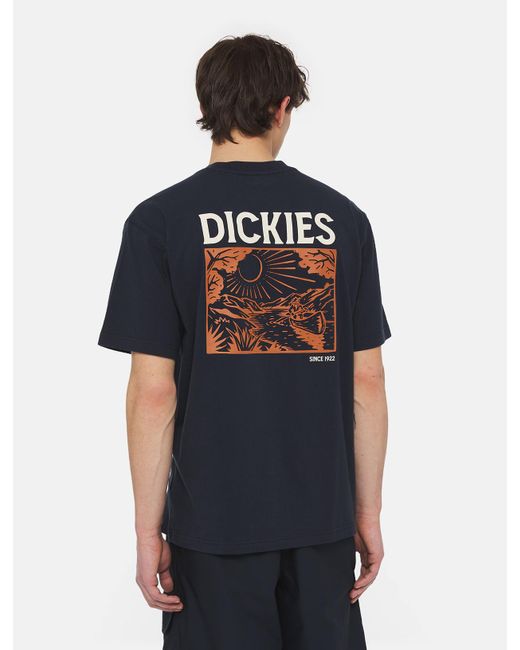 Dickies Blue Patrick Springs Short Sleeve T-shirt for men