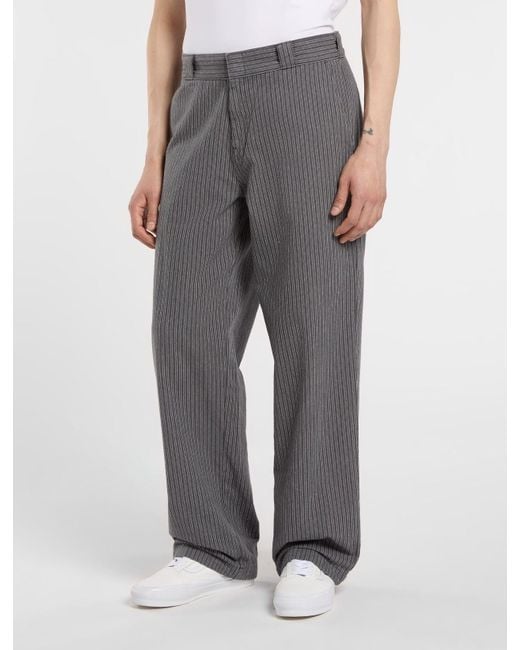 Pantalon Ample À Rayures Lima, Homme, Taille Dickies pour homme en coloris Gray