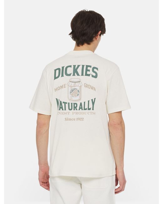 Dickies White Elliston Short Sleeve T-shirt for men